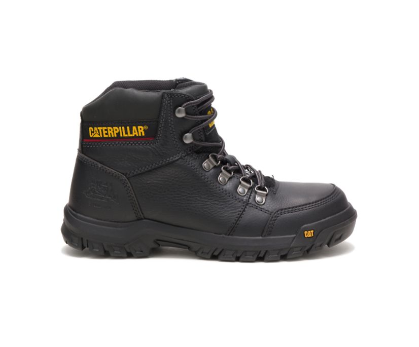 Panske Pracovne Topanky Caterpillar - Outline Steel Toe - Čierne ( 9375-KYALF )